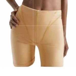 ZARA  Denim Capsule Collection-High Waisted AthleticCycling Short Large NWT